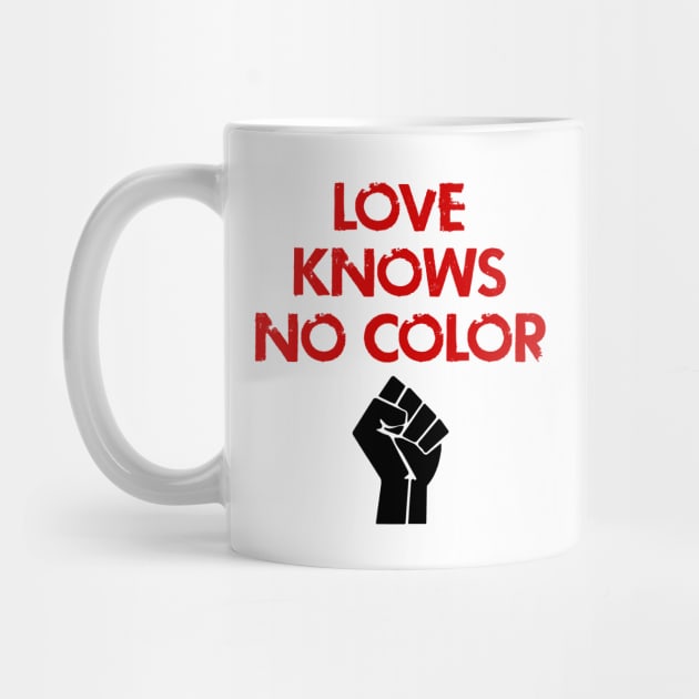 Love knows no color. Race equality. We bleed the same blood. Destroy the racism virus. Black power fist. End police brutality. Silence is violence. Fuck white supremacy. Anti-racist. by IvyArtistic